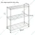 Rackwell 36X15X30 Inches 3 Shelves Stainless Steel Boltless Rack For Multipurpose Uses